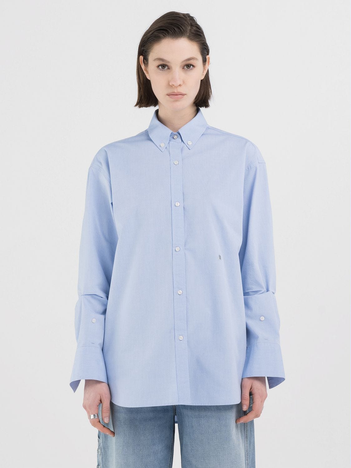 LANGE BLUSE MIT BEQUEMER PASSFORM