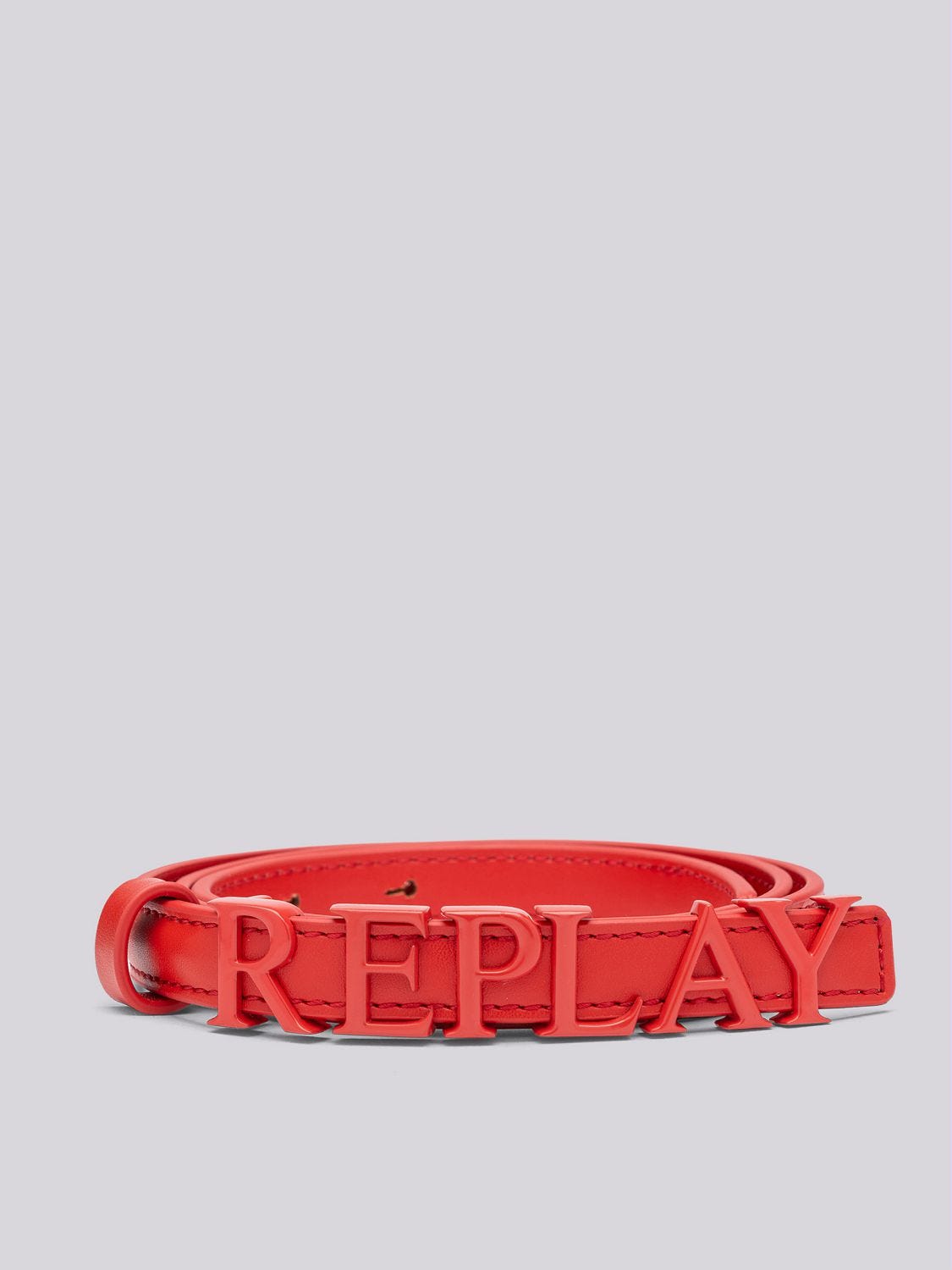 SLIM BELT WITH LETTERING