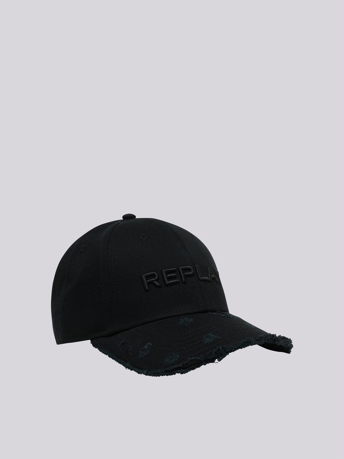 Hat with sales writing under bill