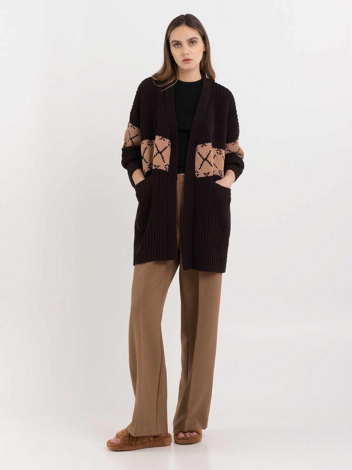 Chenille maxi 2025 cardigan