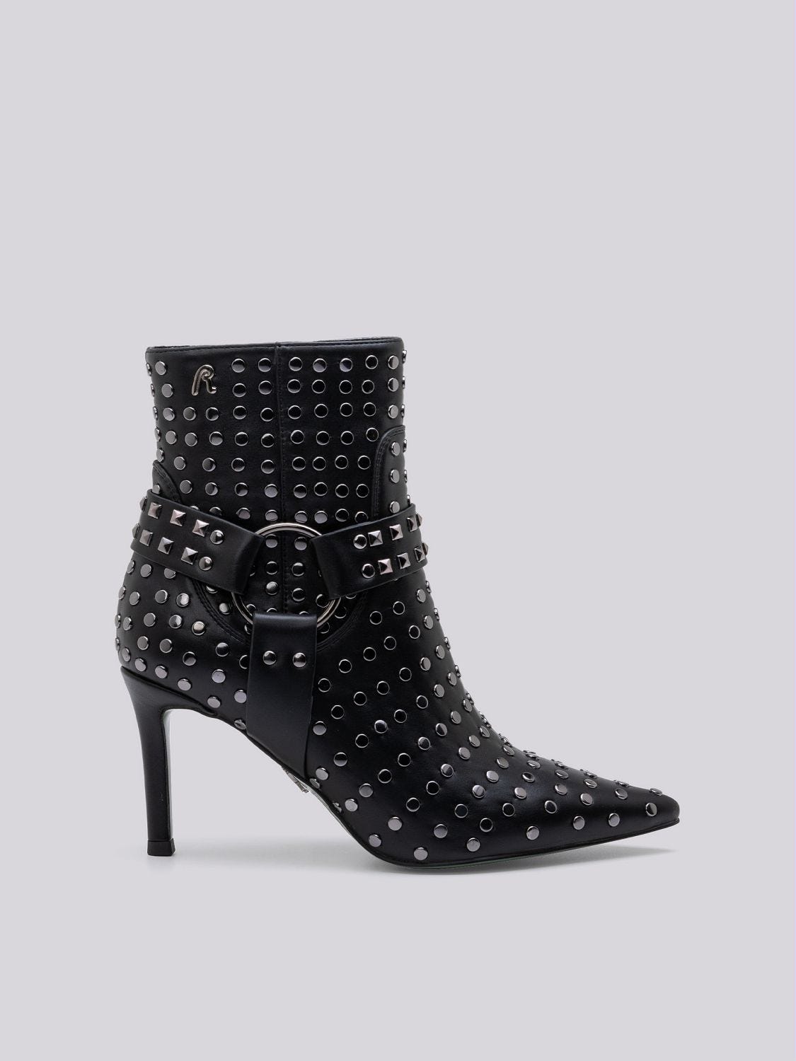 ALYS STUDDED POINTED ANKLE BOOTS