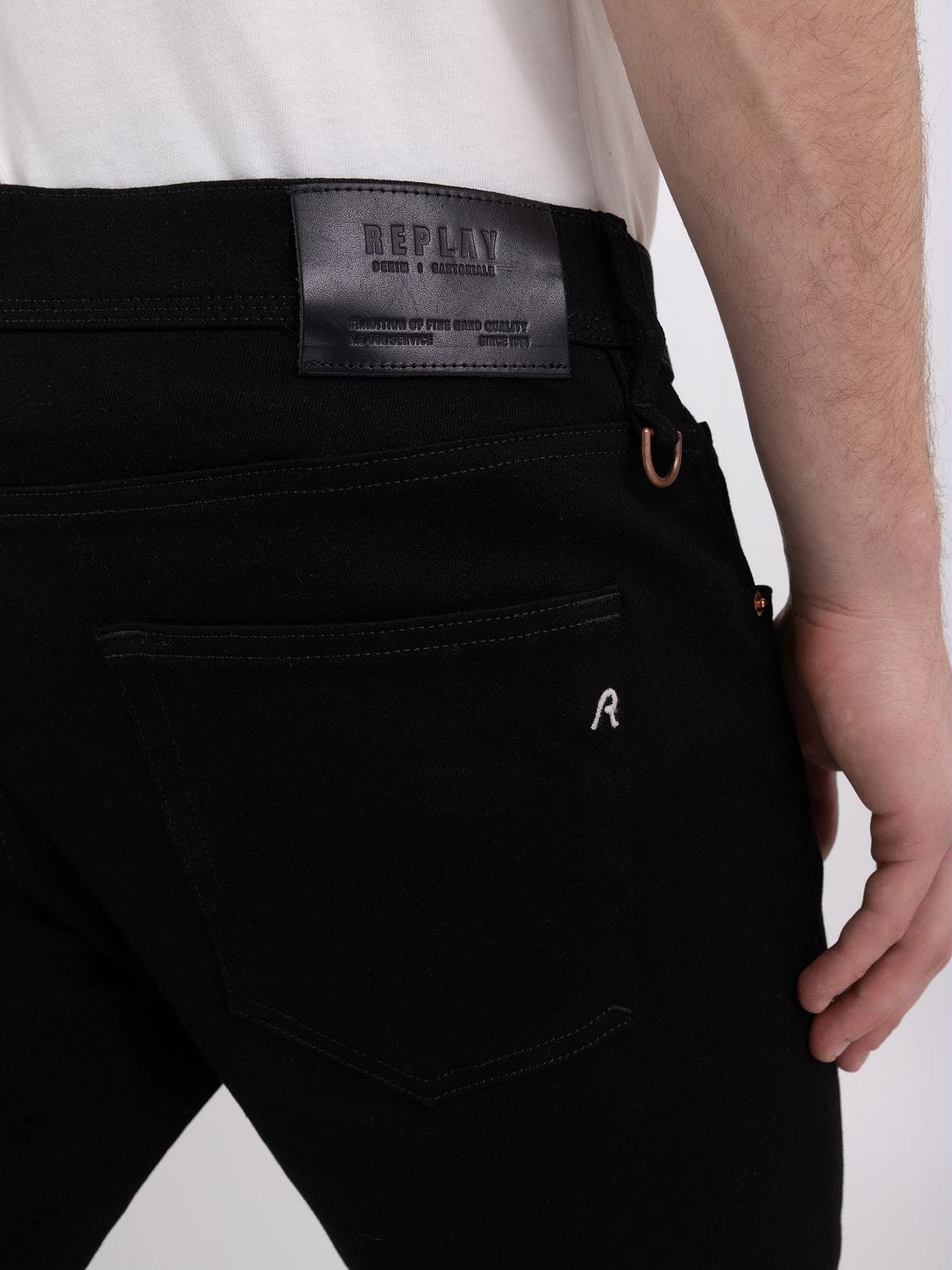 Replay blue black overdyed hotsell