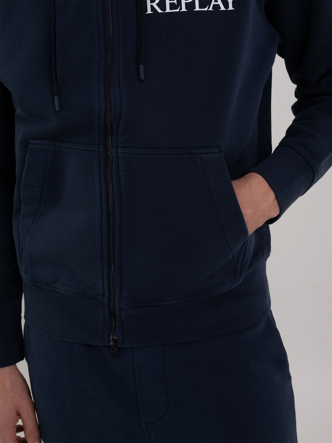 Replay blue jeans hoodie on sale