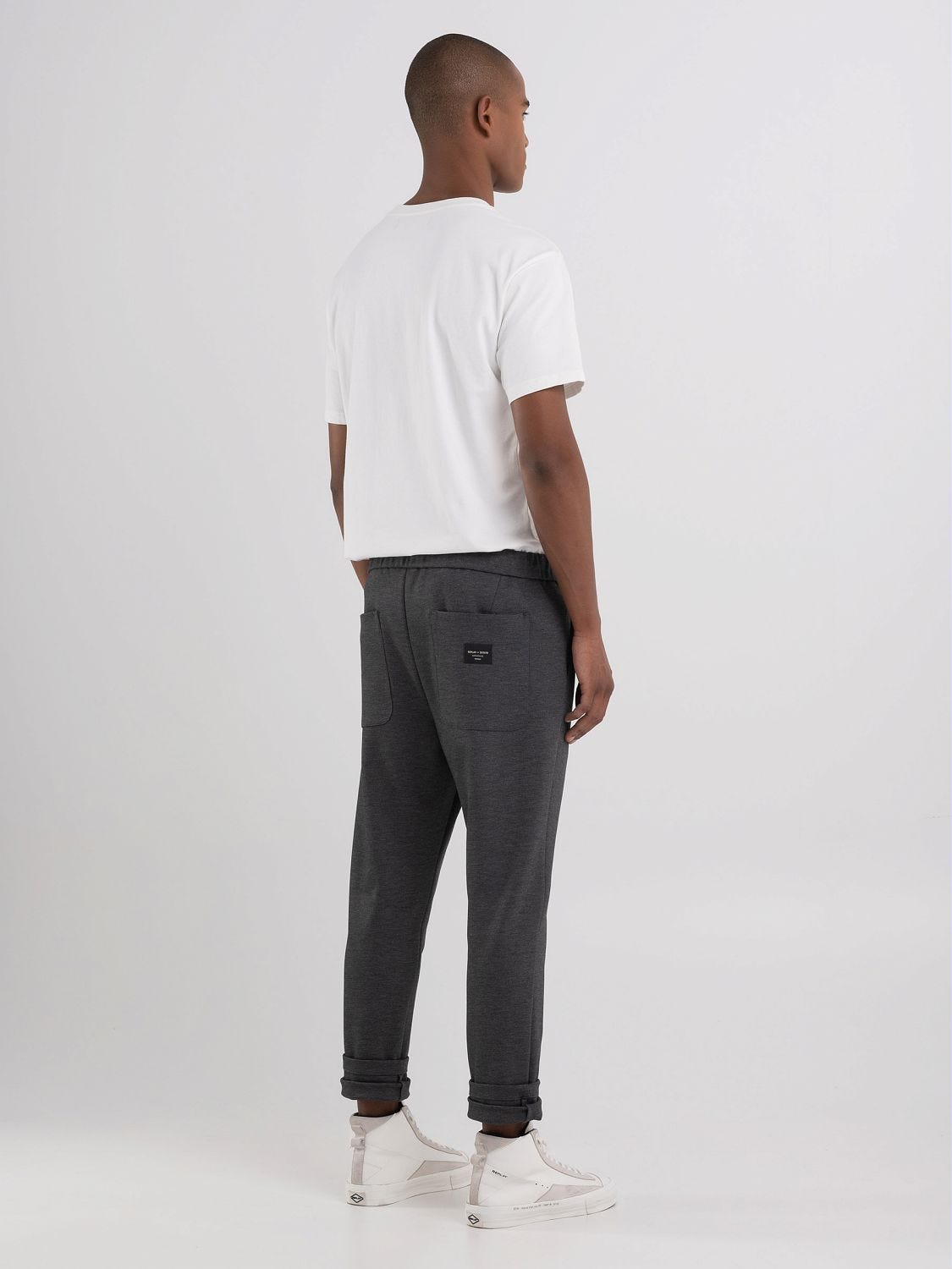 Slim fit Replay Sartoriale chino trousers in fleece