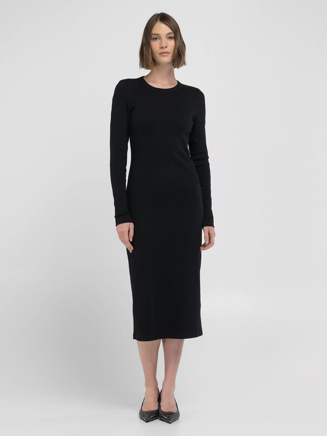 Slim fit midi dress online