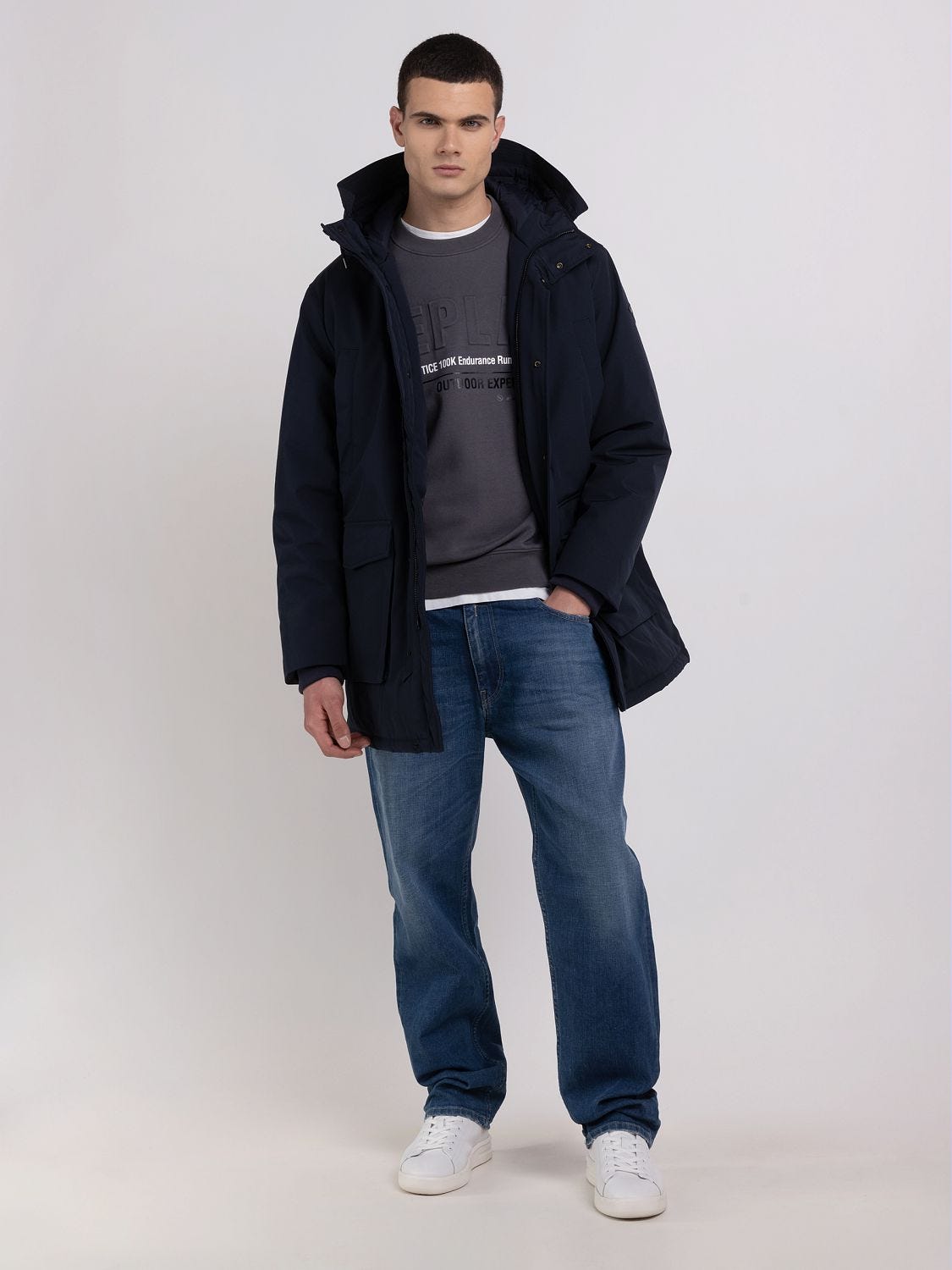 Blouson long best sale