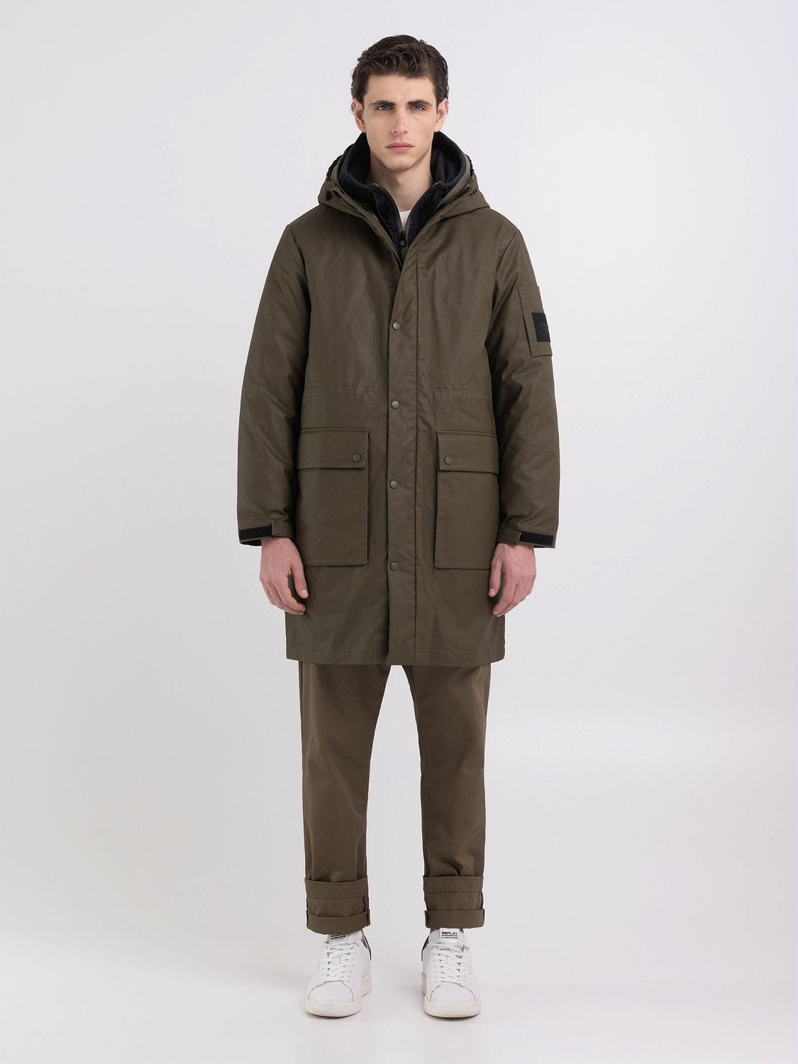 Veste longue capuche Replay Sartoriale