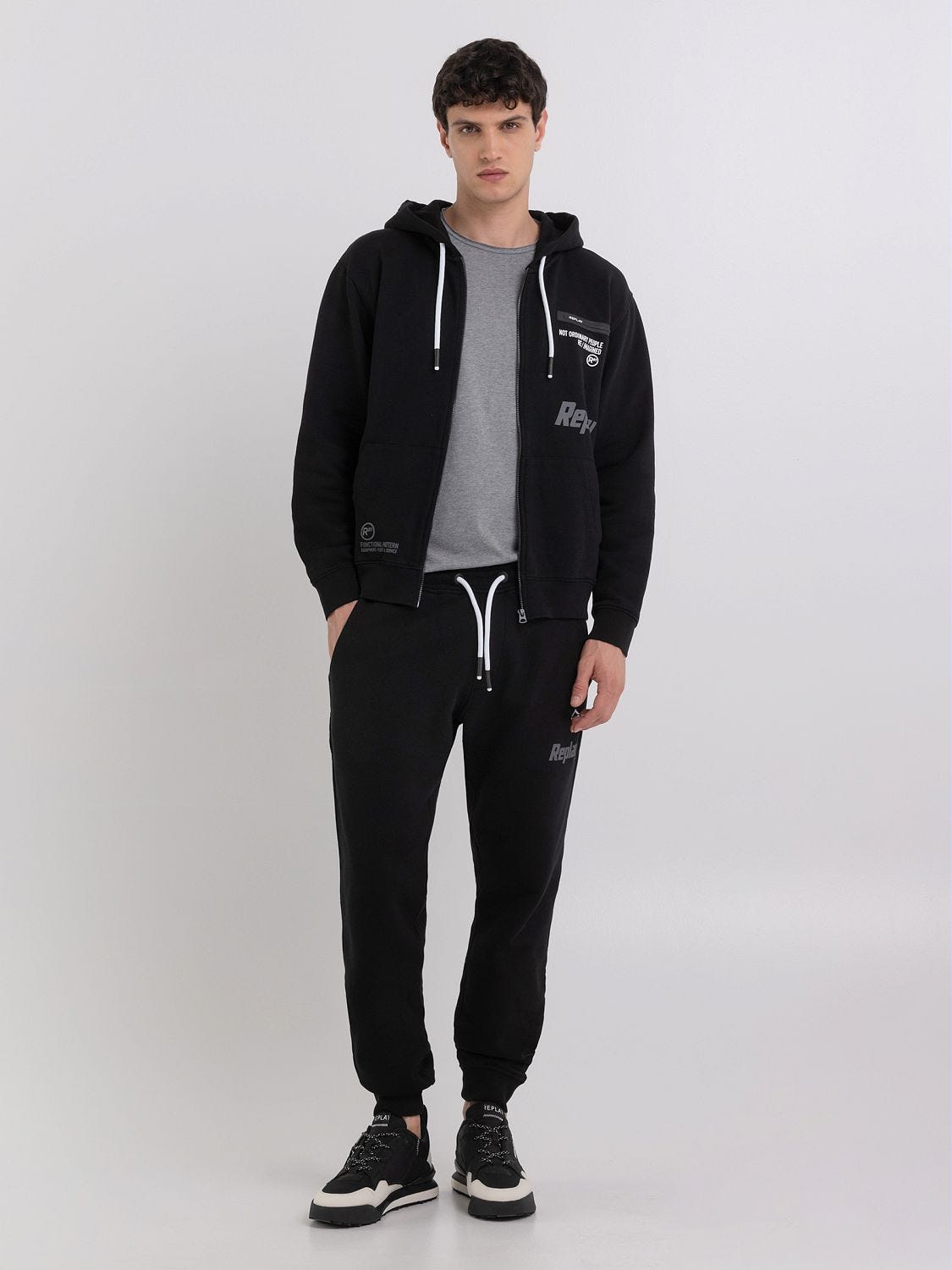 Pantalon jogger en molleton avec imprim