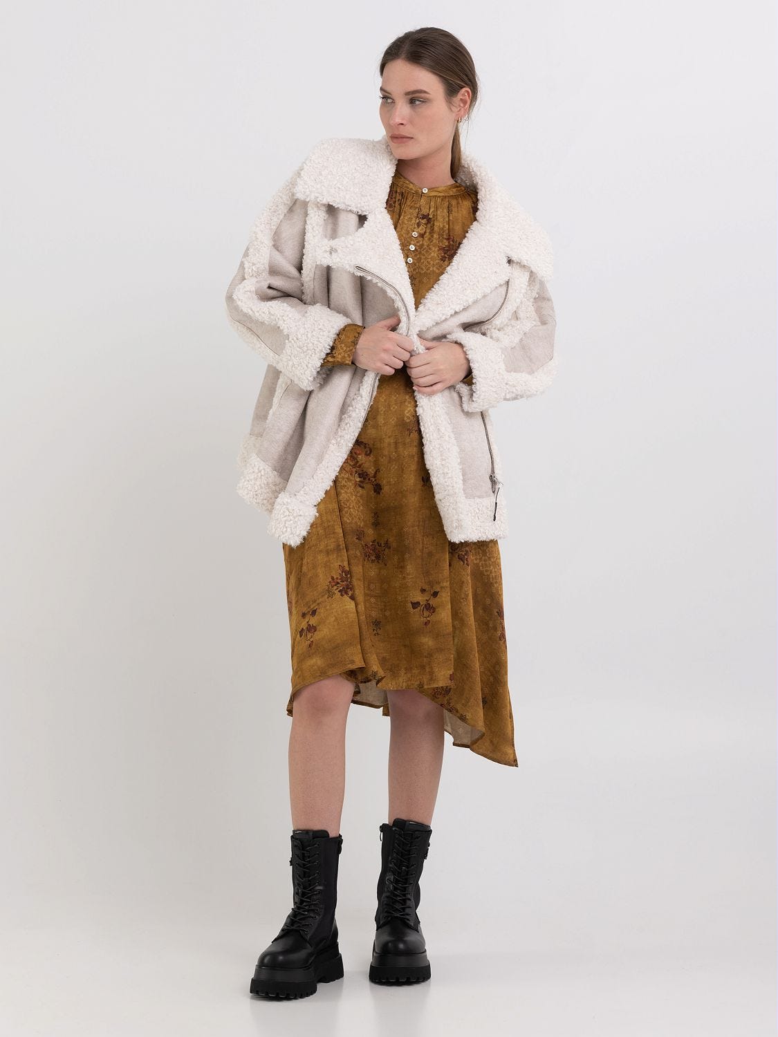 Manteau peau de online mouton zara