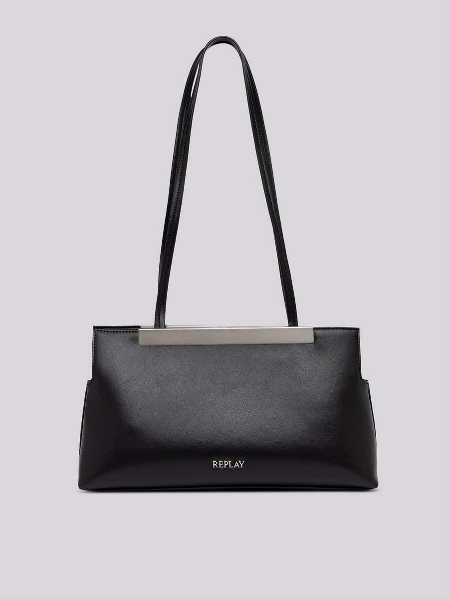REPLAY Solid-coloured baguette bag FW3608.001.A0458C BLACK 1