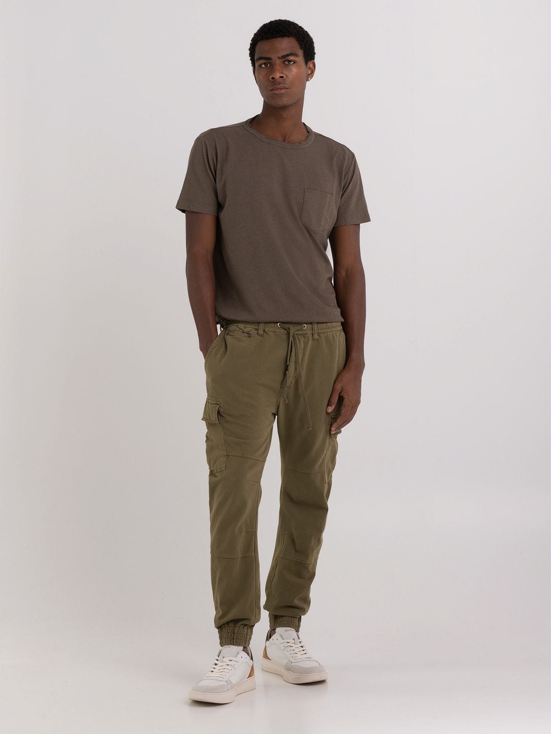 Men Classic Olive Cargo Pants  KRUZZ