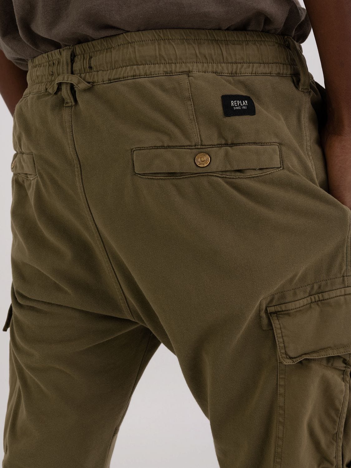 Replay Slim Fit Cargo Pant in Green for Men  Lyst