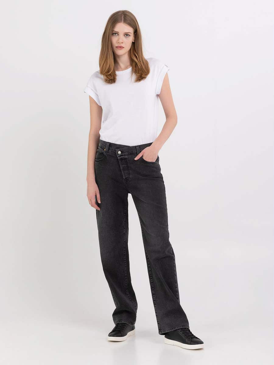 REPLAY Tapered fit Zelma jeans WA511 .000.725 555 DARK GREY 1