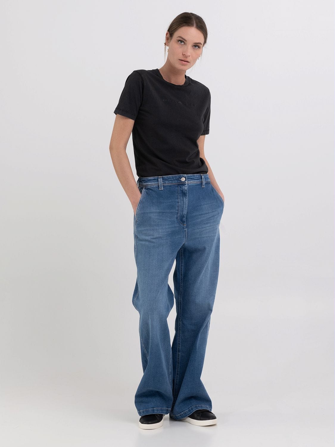 Jean large coupe hotsell droite