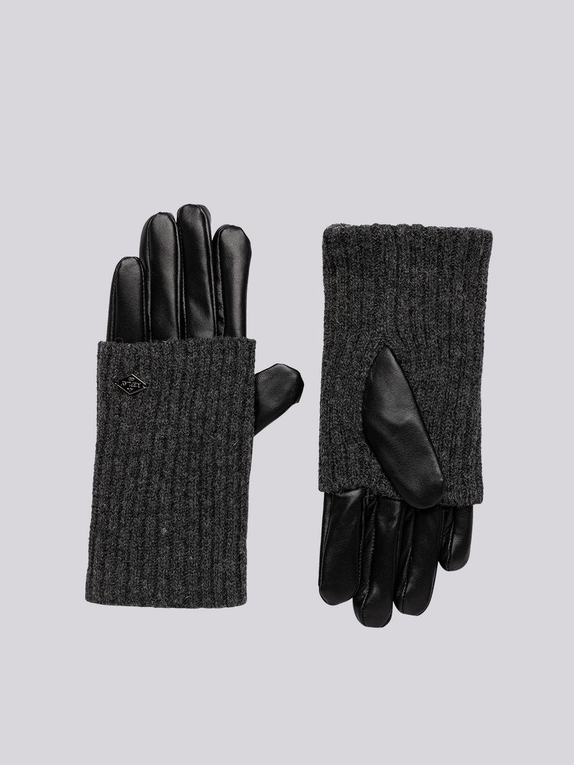 Leather and wool gloves clearance