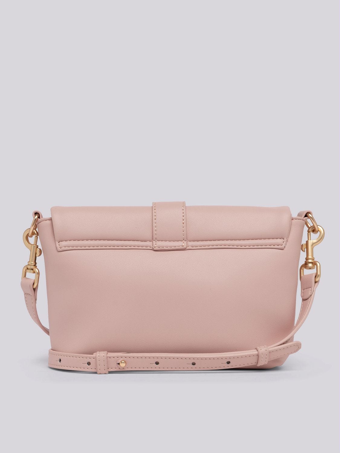 Crossbody bag with snap buckle