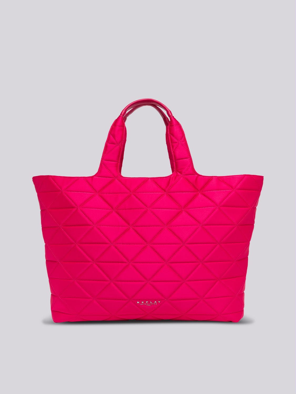 Pink quilted tote bag 2025