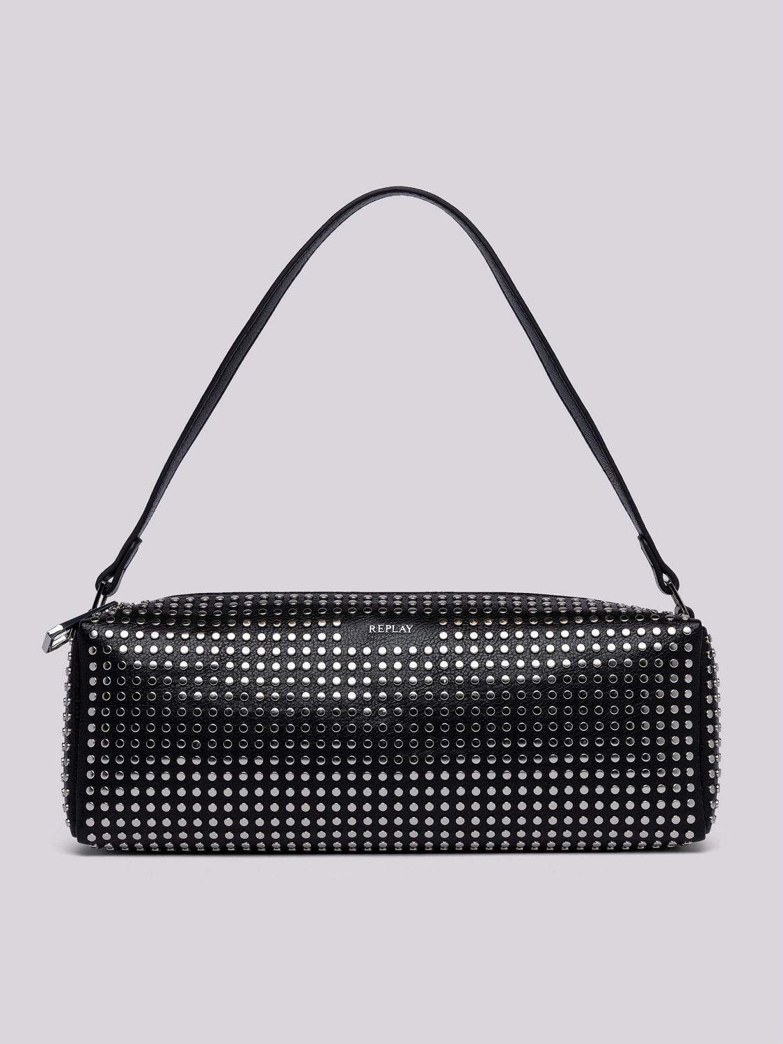 Small black studded bag discount