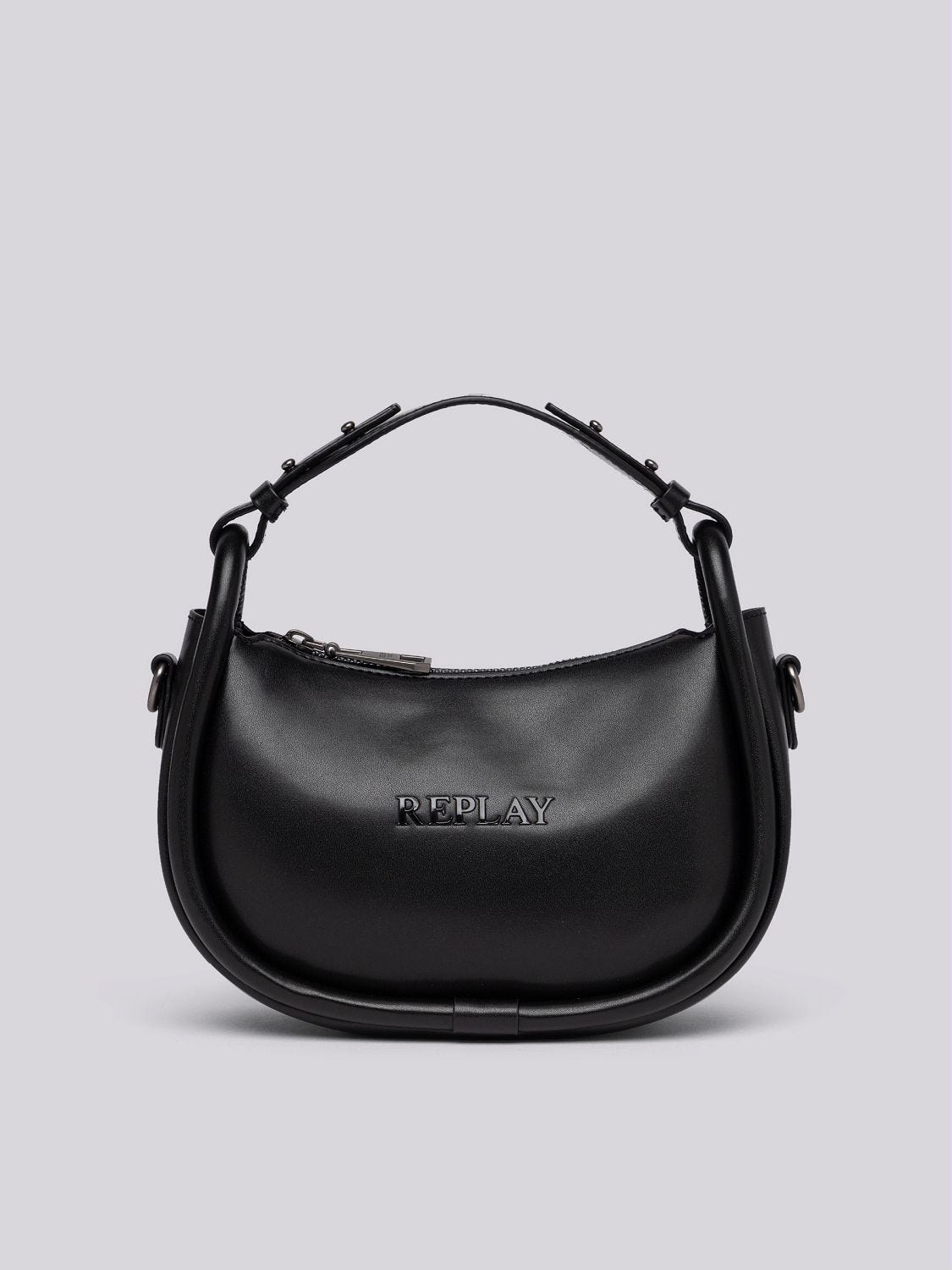 HOBO BAG WITH EMBOSSED LOGO