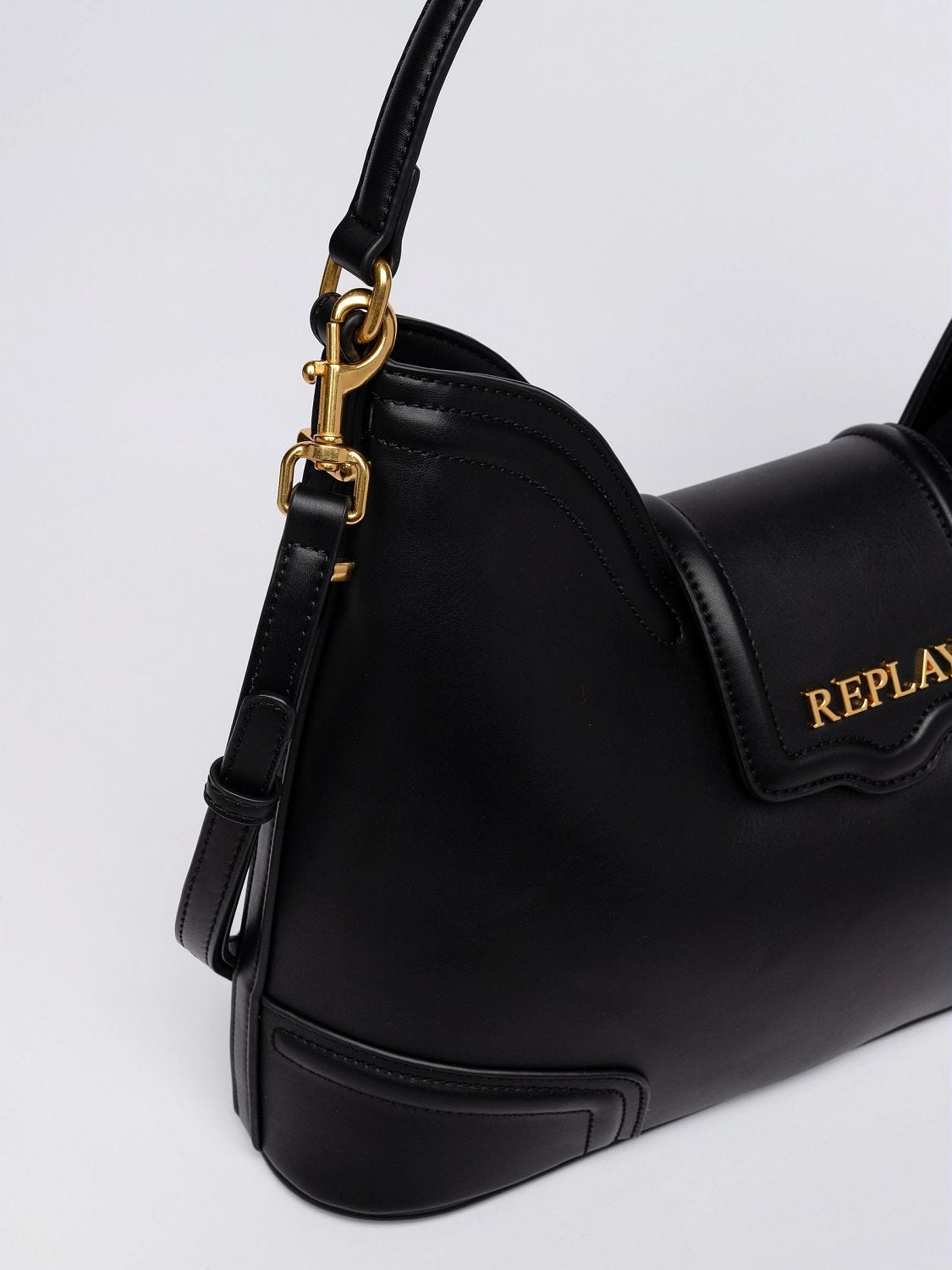 Flap shoulder bag top