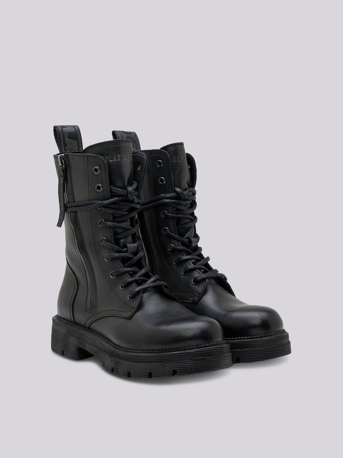 Lace up 2025 leather boots womens