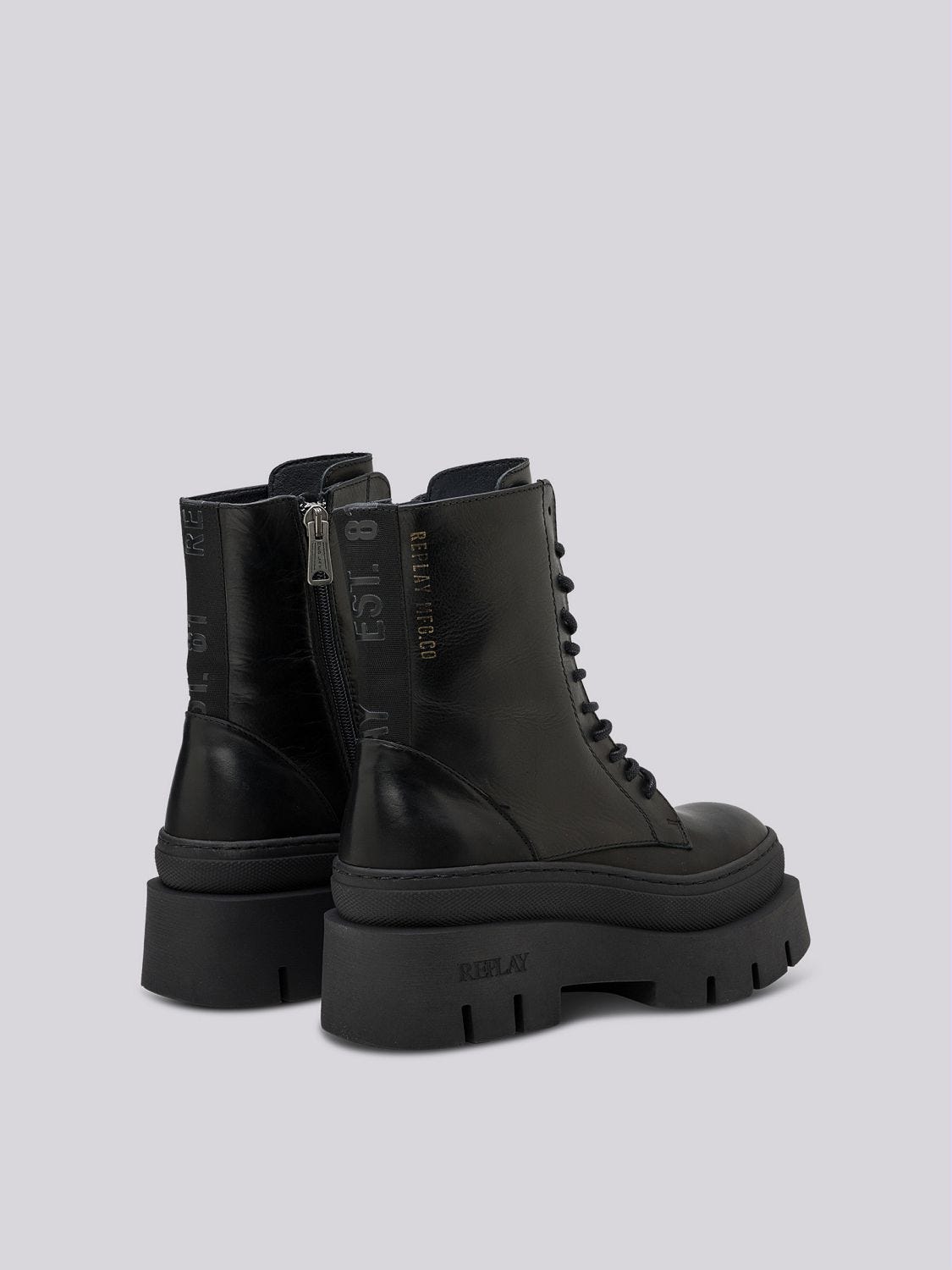 Nathalie Lace lace up ankle boots in leather
