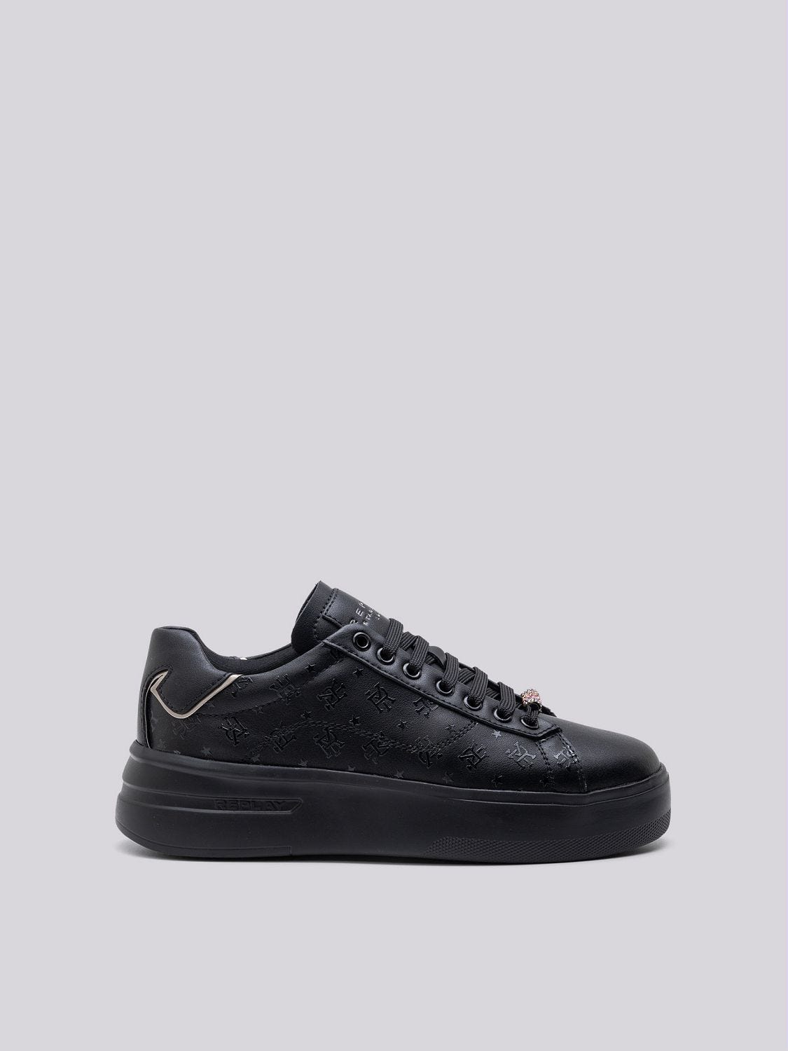 University W Joy Leather Sneakers with Monogram