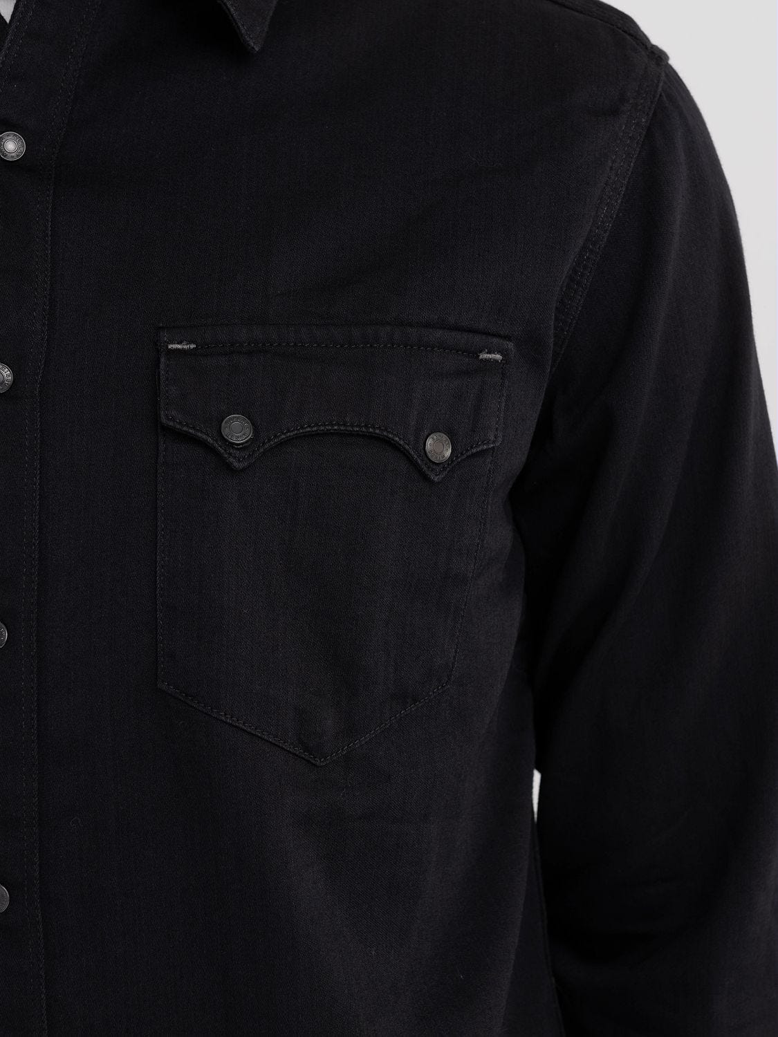 Diesel black cheap denim shirt
