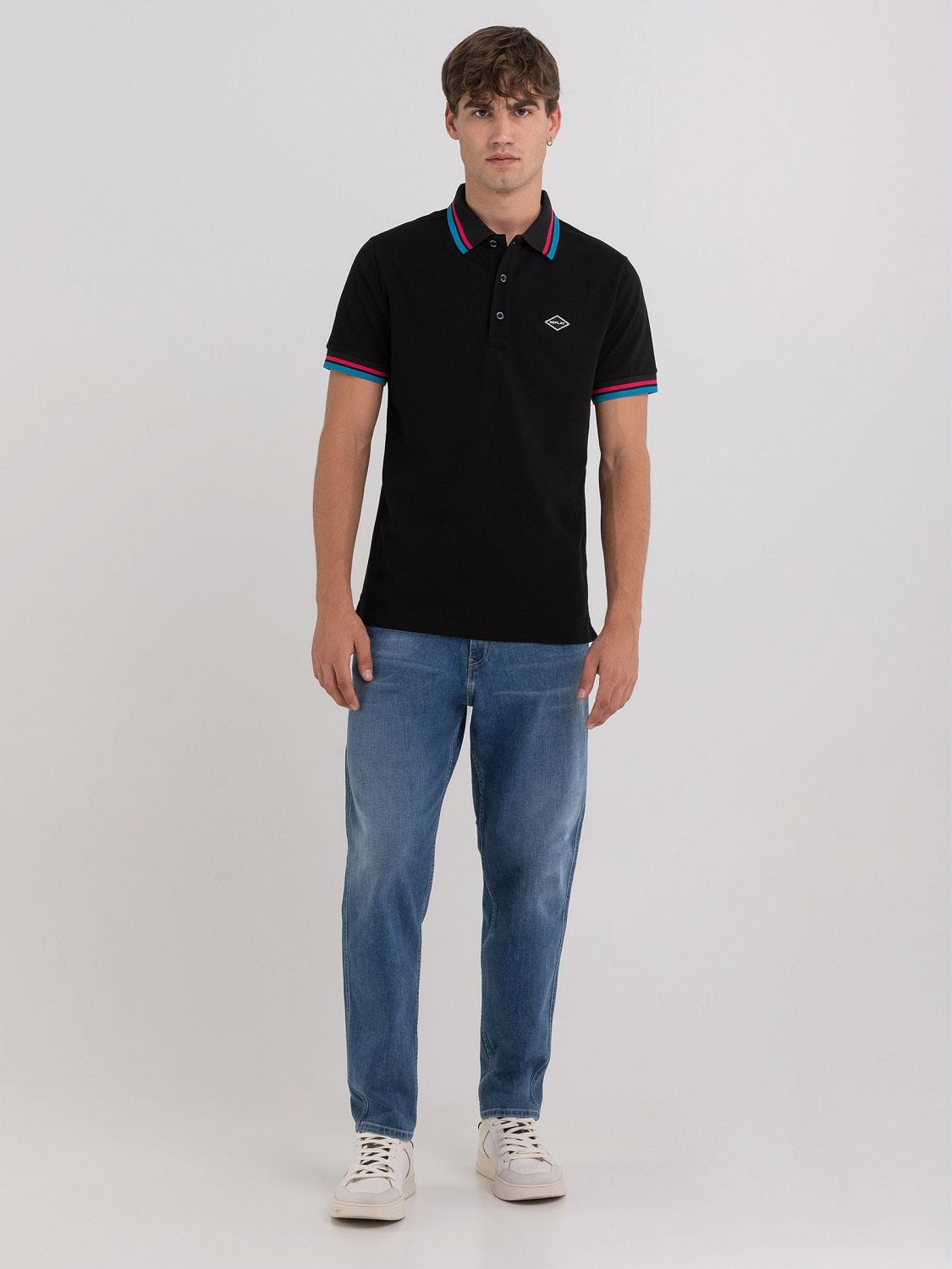 Polo shirt on sale with black jeans