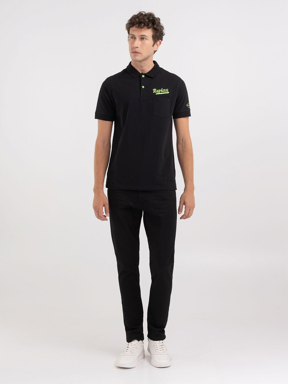 Polo shirt with sweatpants on sale