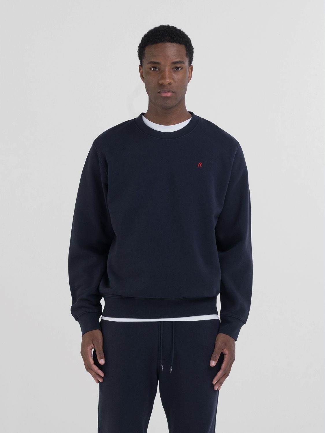 Crew neck zip up online