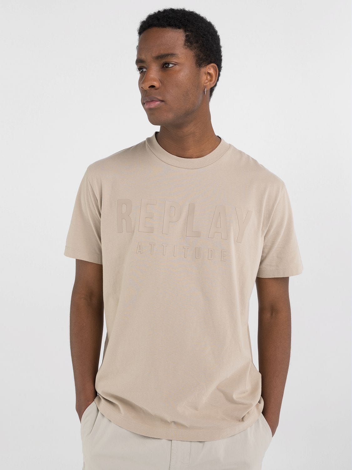 Jersey T Shirt with Lettering