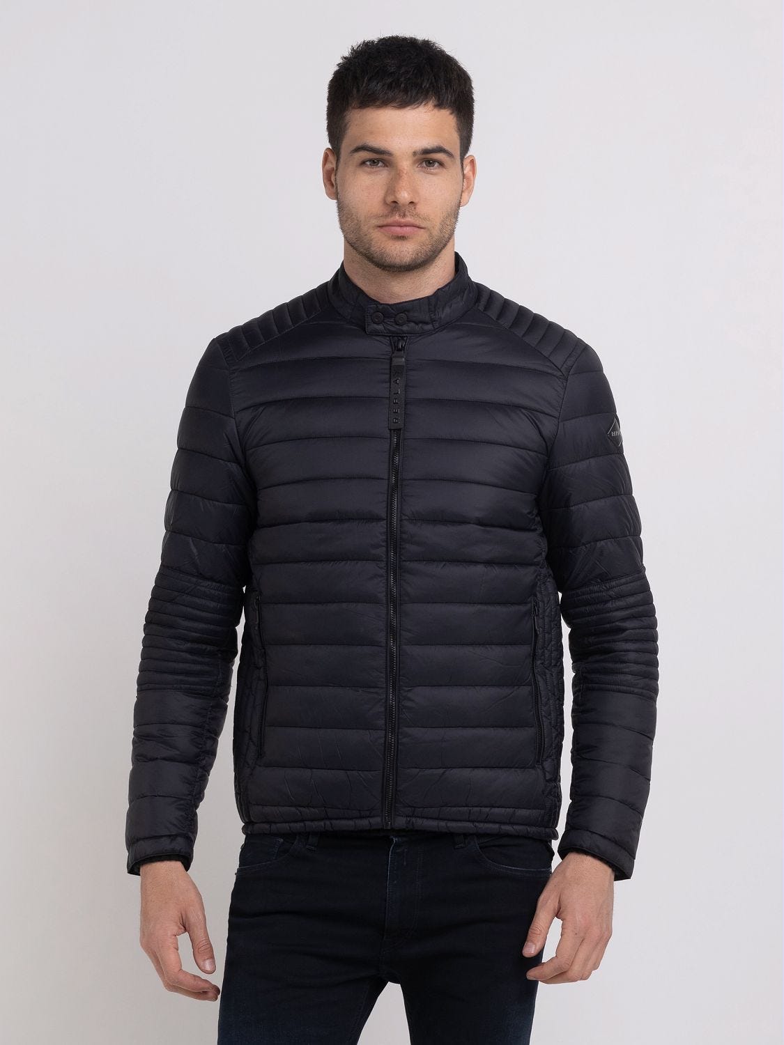 FULL-ZIP TECHNICAL FABRIC JACKET