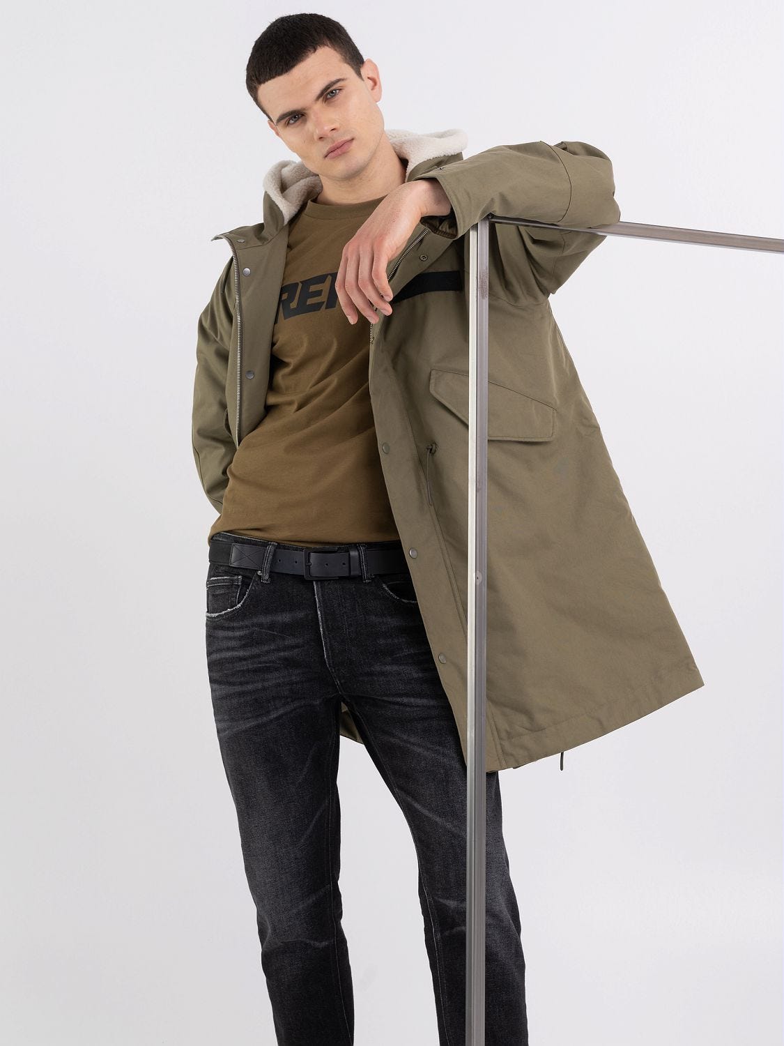 Parkas jeans sales