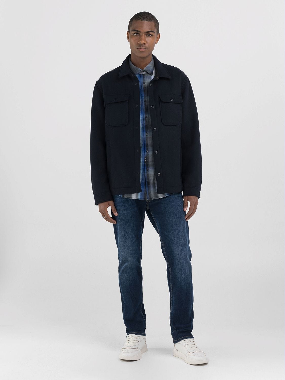 Jacket over dress shirt sales