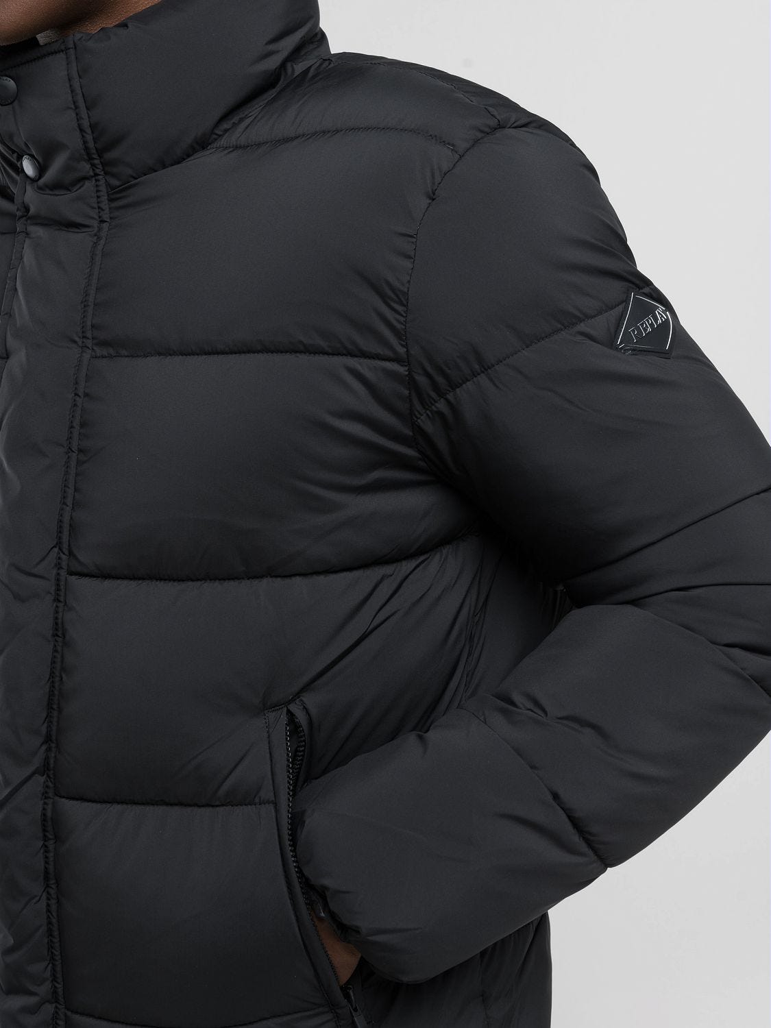 Black polyester jacket new arrivals