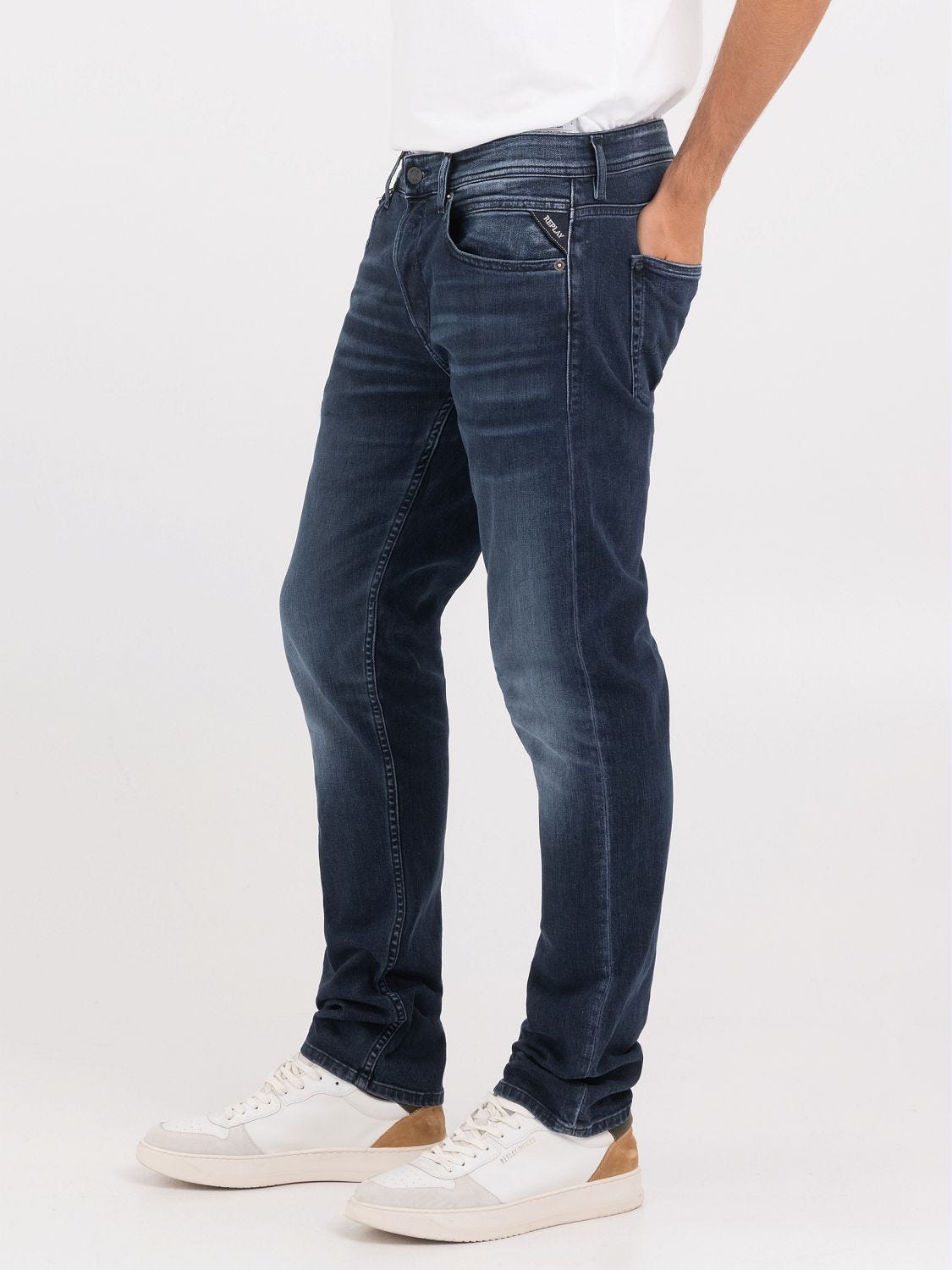 Replay tapered jeans deals