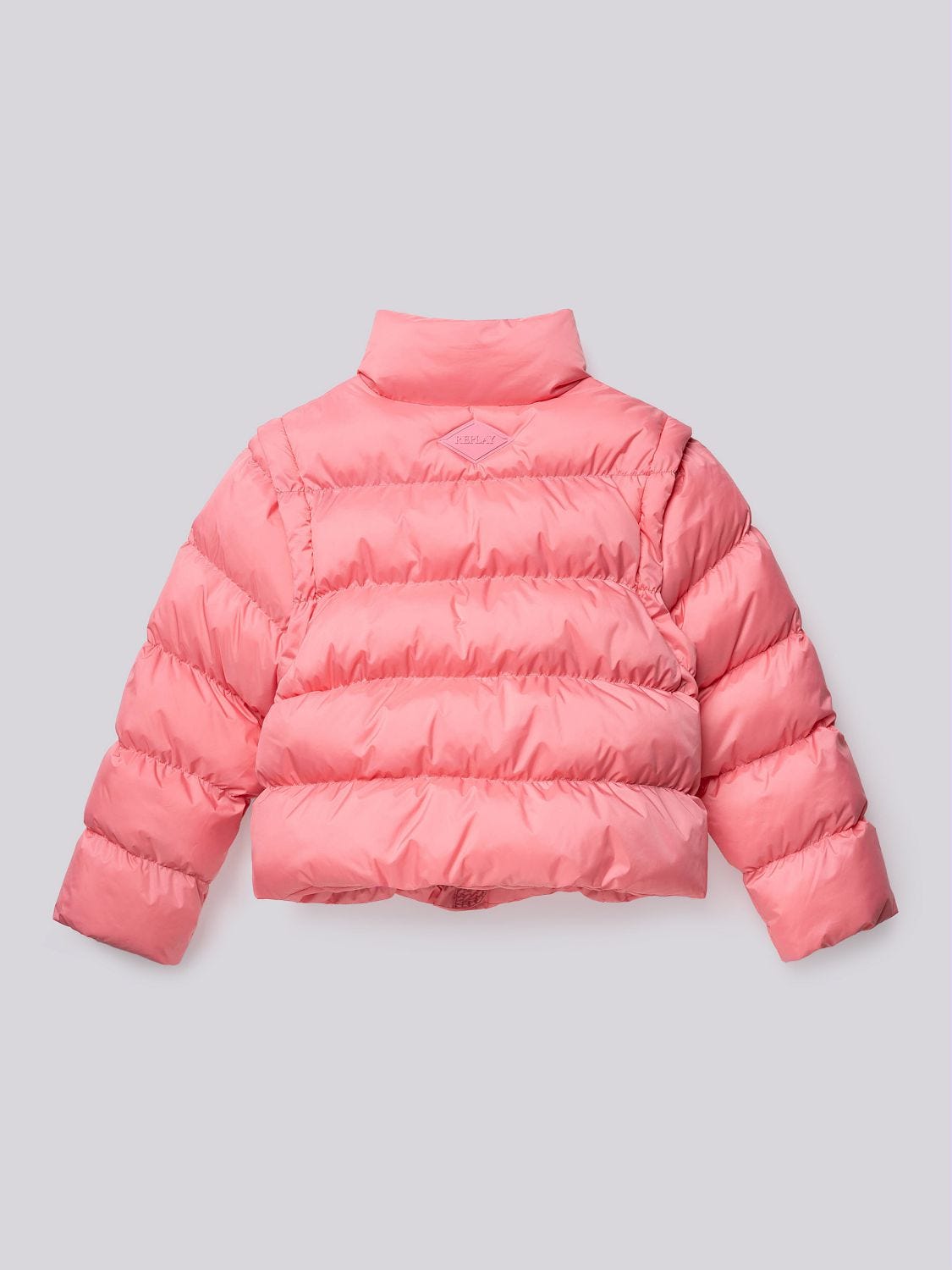 Pink padded jacket next hot sale