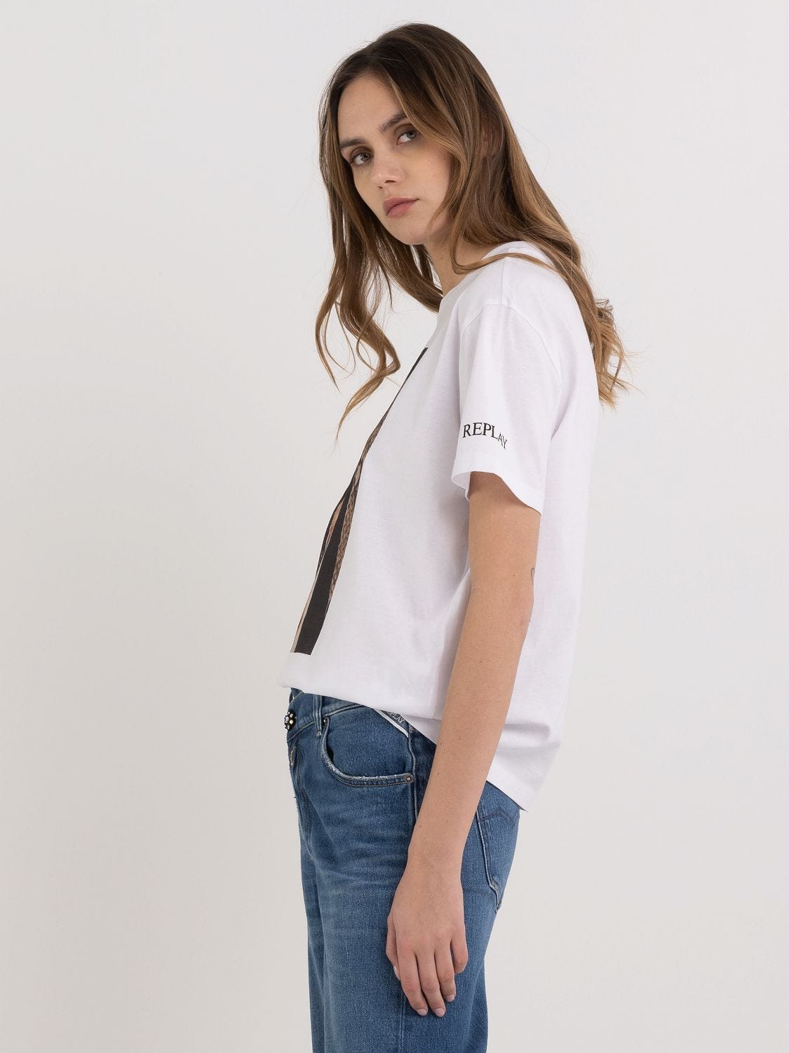 Replay denim shirt womens top