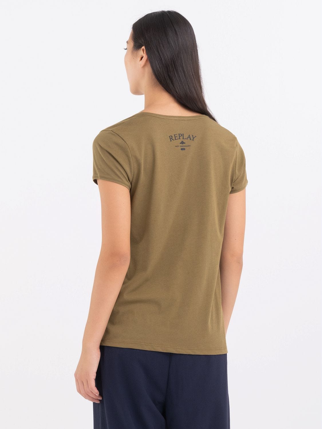 Khaki green t shirt hot sale