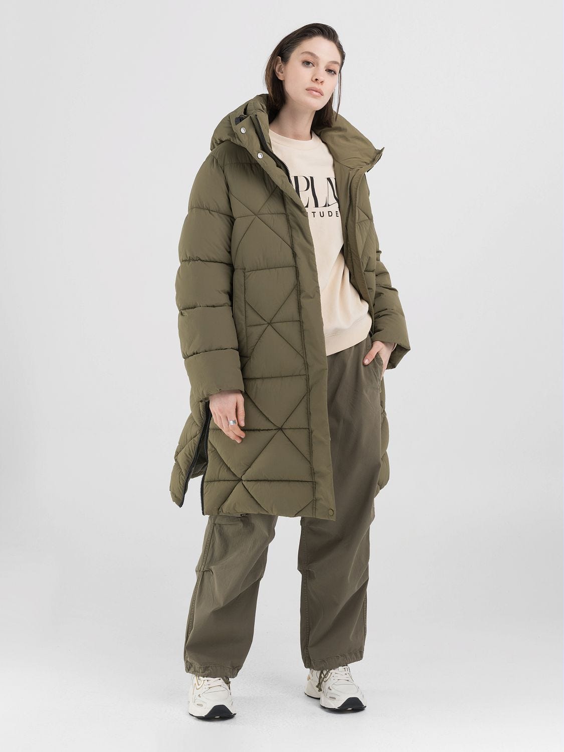 Green hooded parka 2025