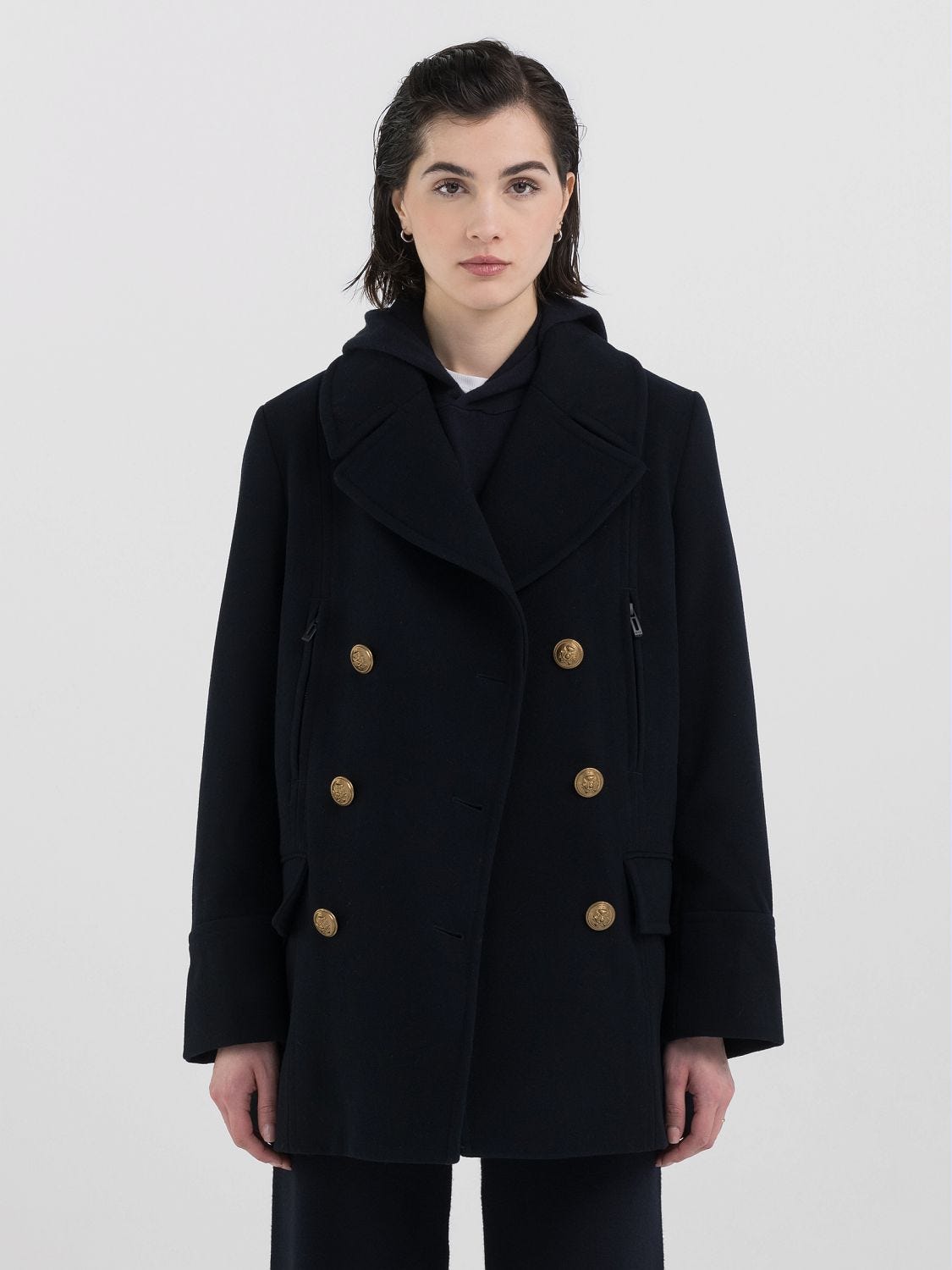 DOUBLE BREASTED WOOL JACKET
