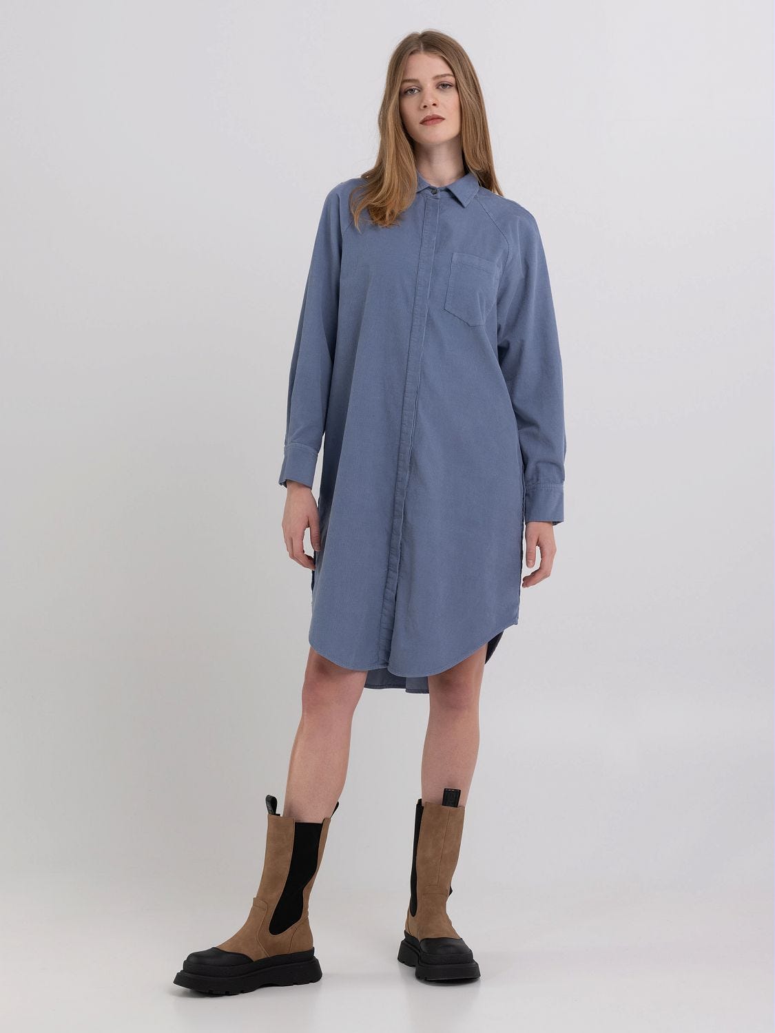 Corduroy shirt deals dress womens