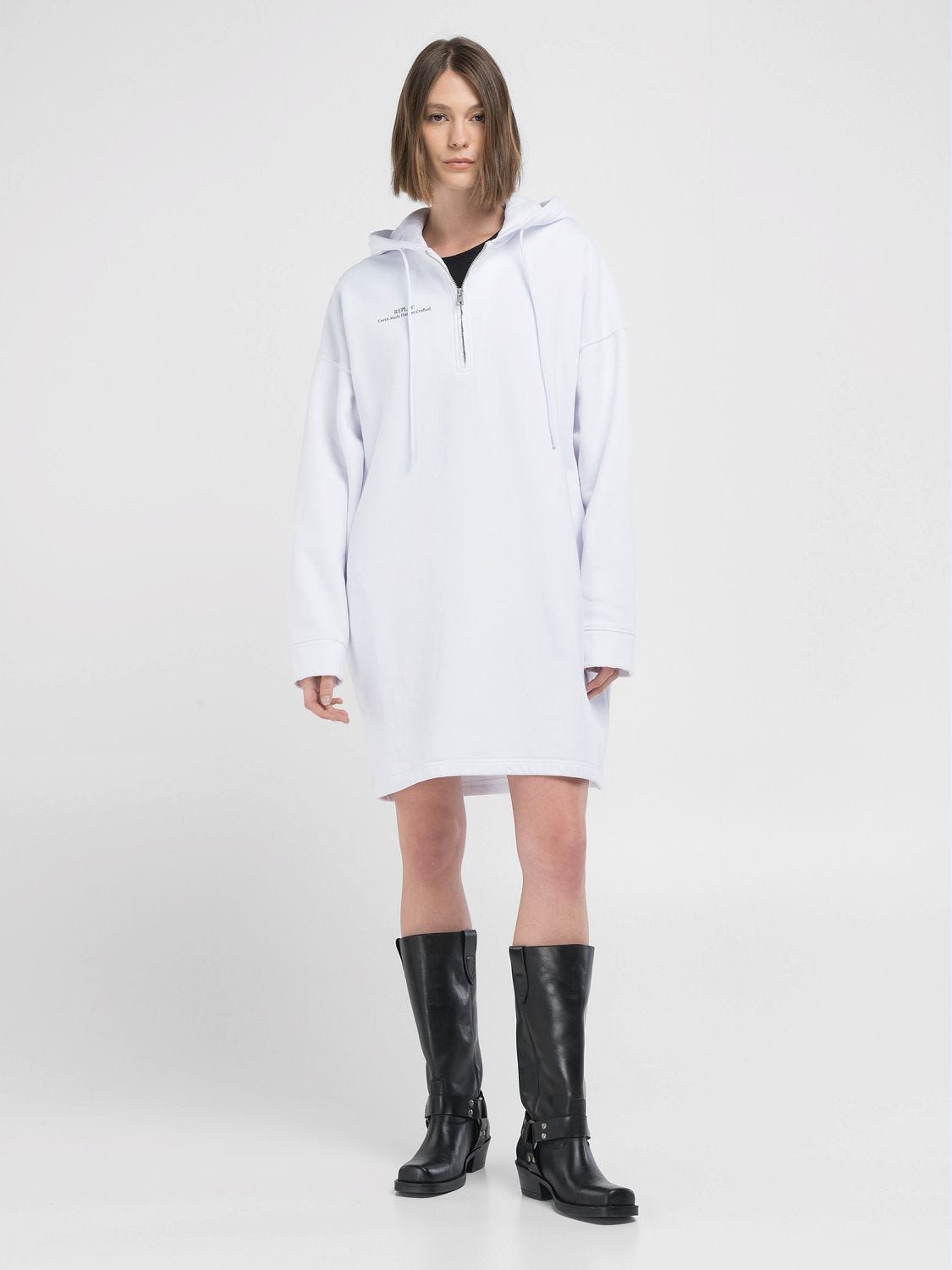 Dress with a hood online