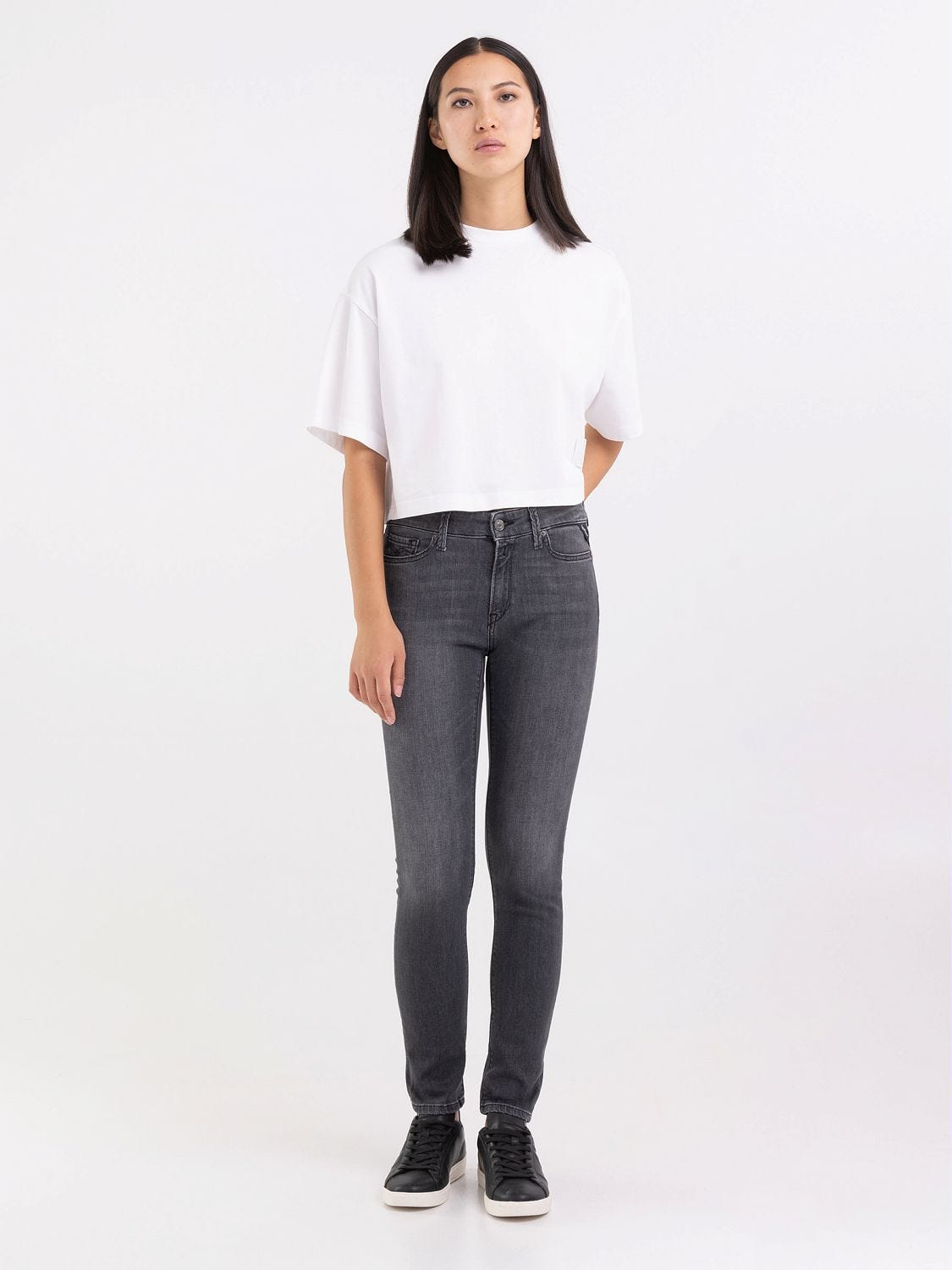 Skinny fit 2025 grey jeans