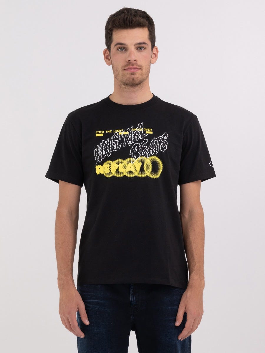 Jersey t shirt with Industrial Beats print