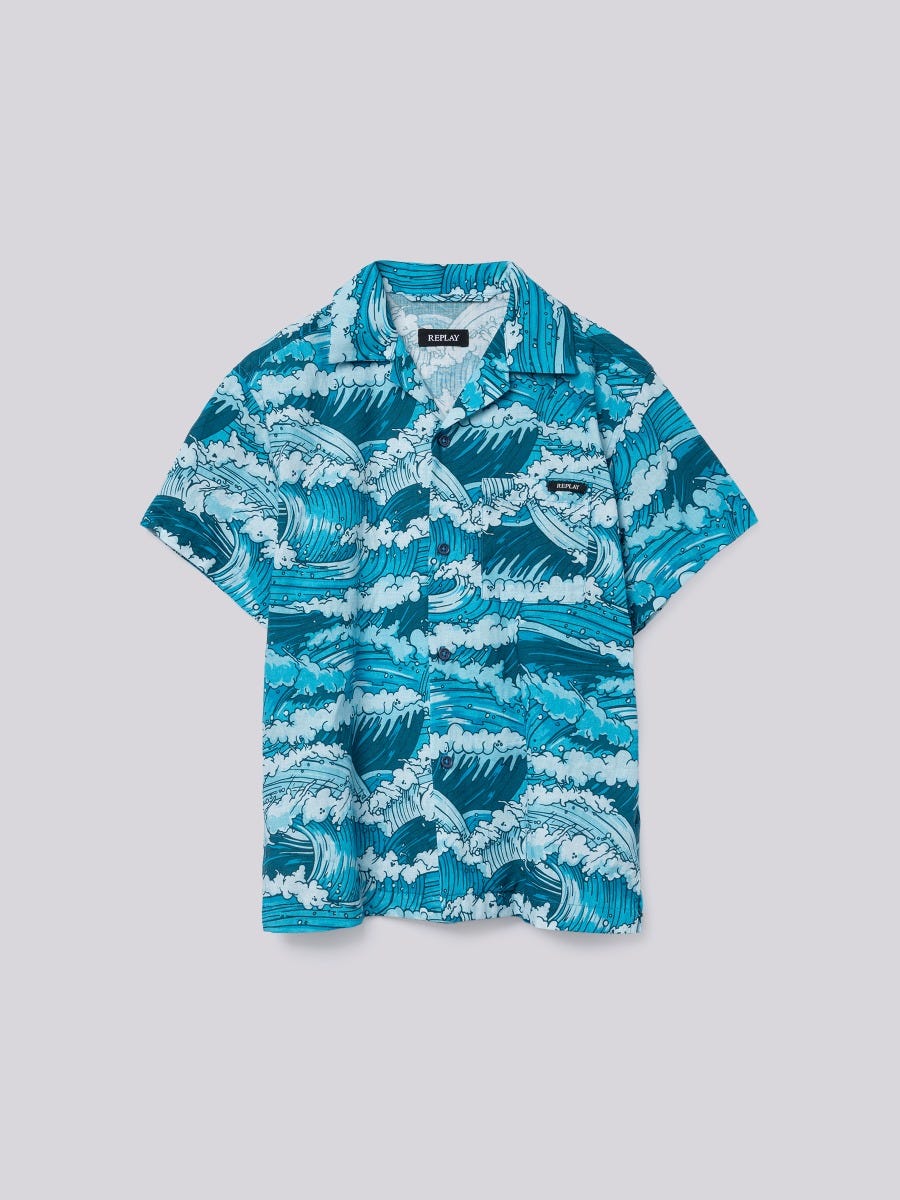 Lacoste hawaiian shirt store