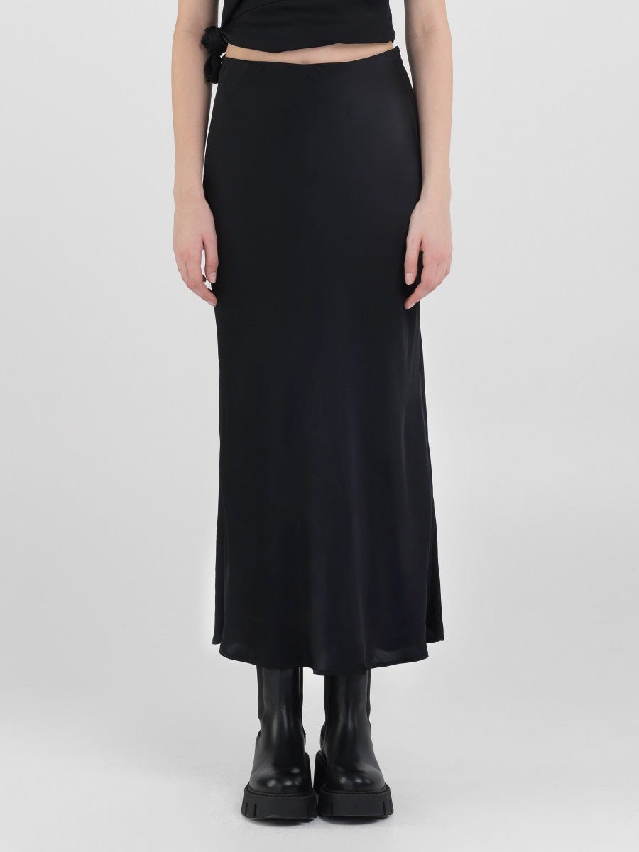 Black satin skirt next hotsell