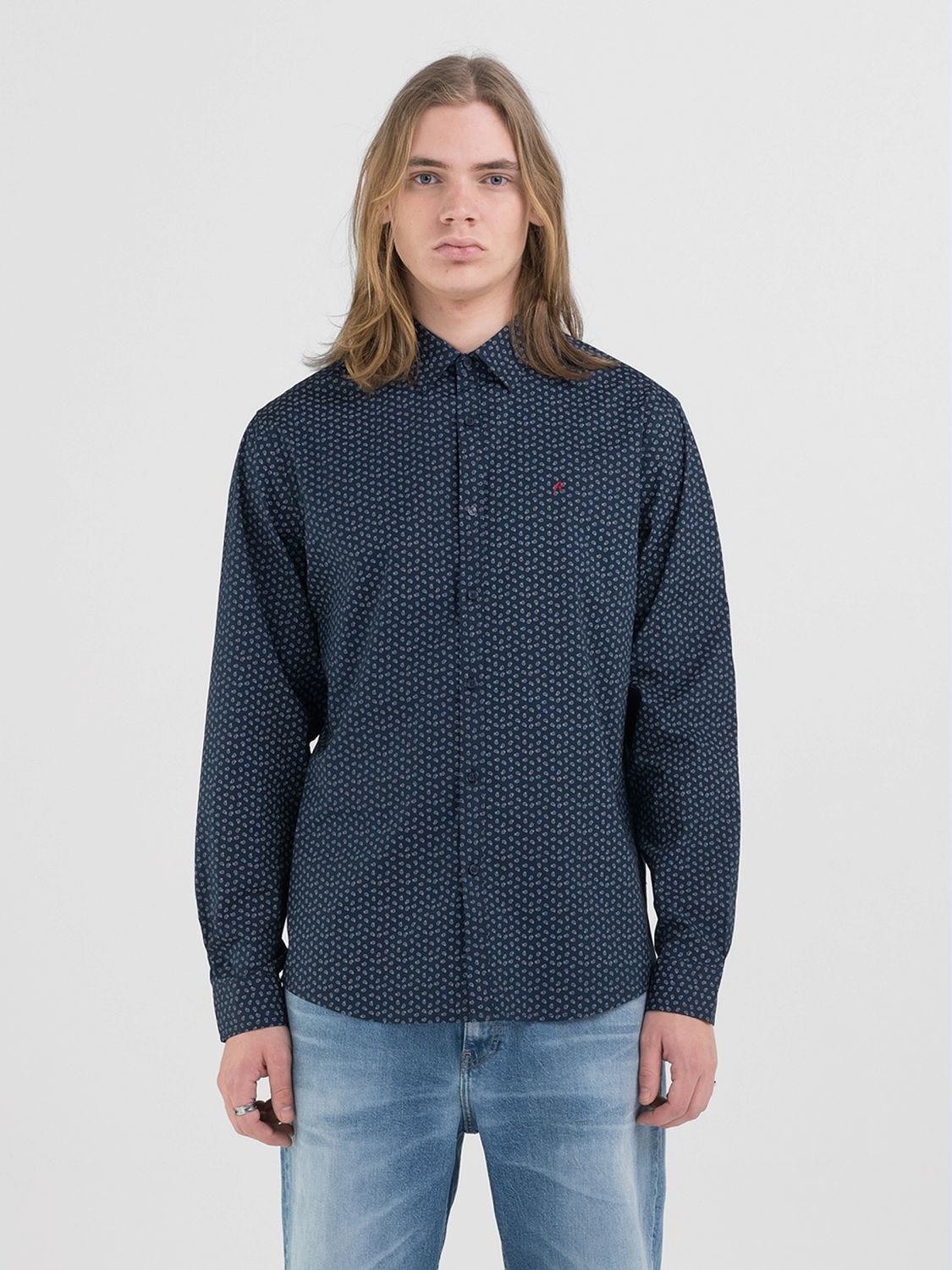 CHEMISE COUPE REGULAR EN COTON STRETCH