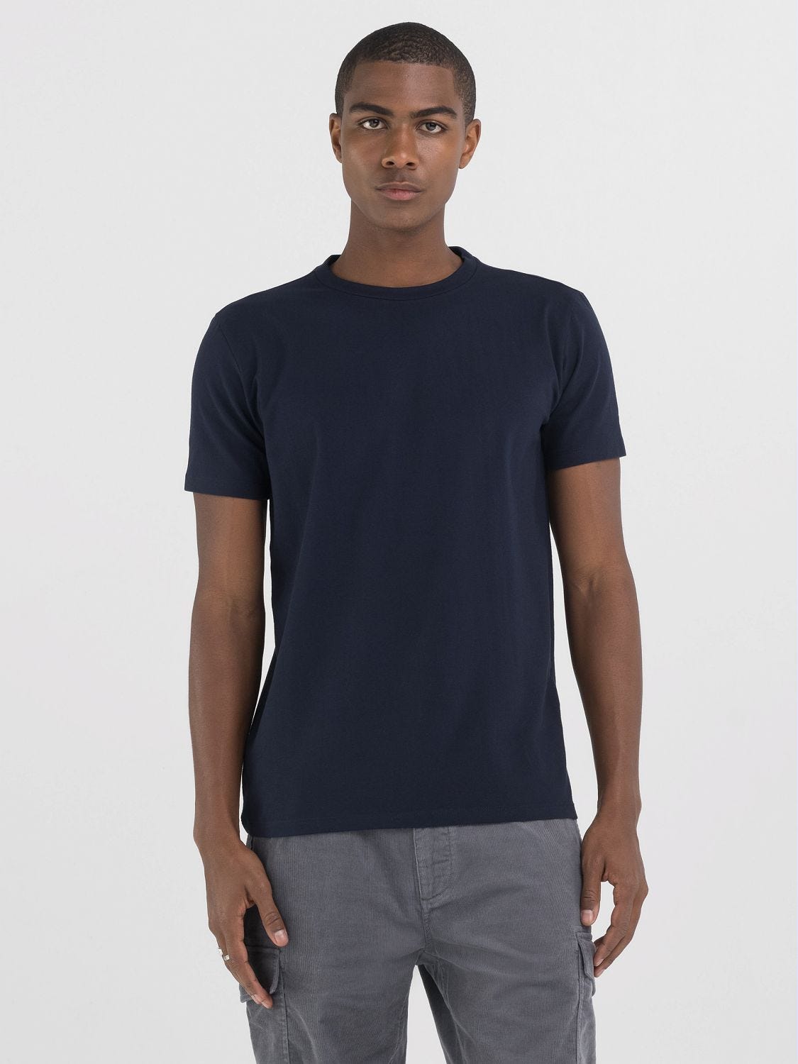 Solid color cotton t shirts on sale